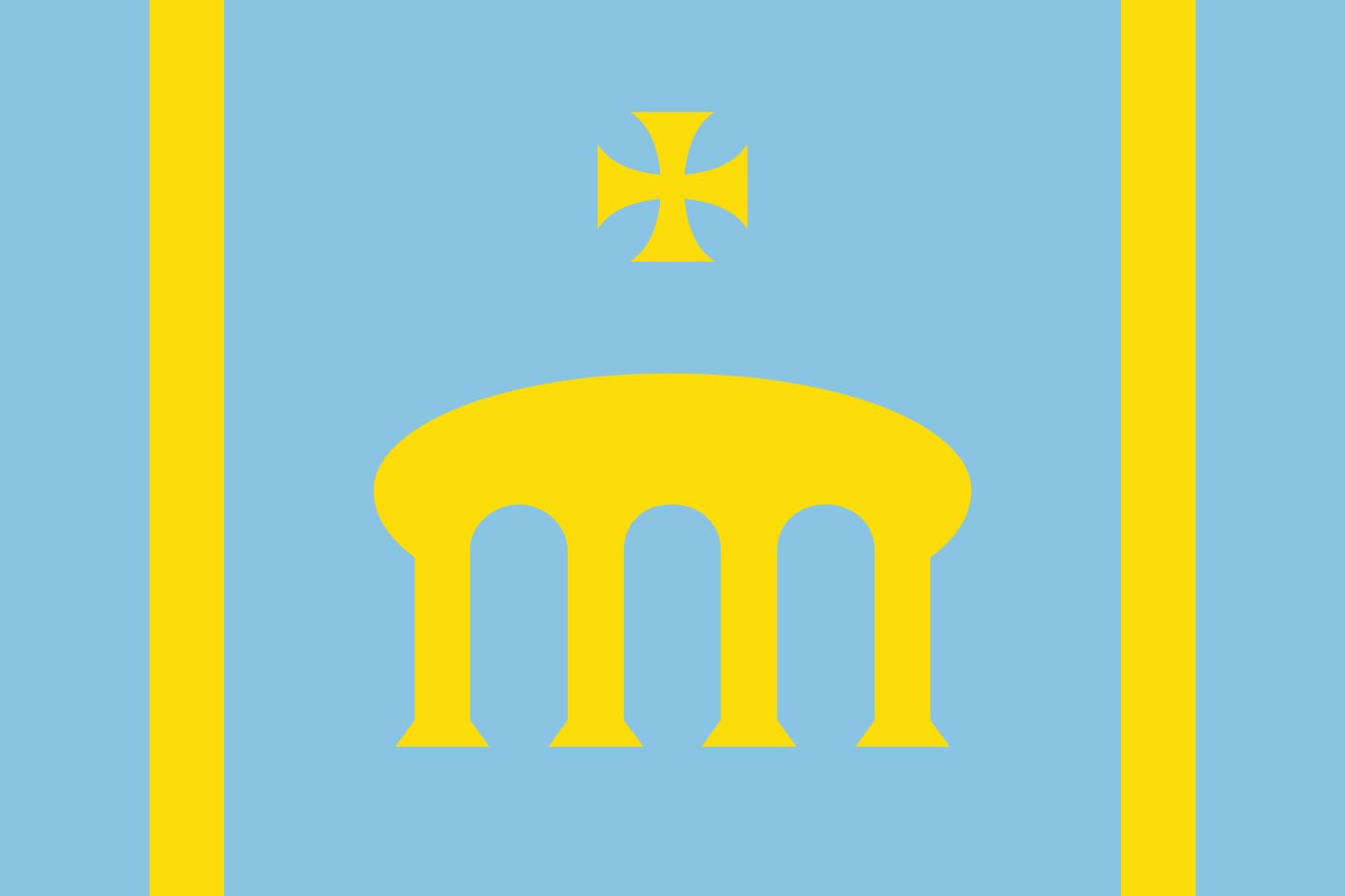 Drapeau XL Pont d Armentera Apaisada grand format pour mât