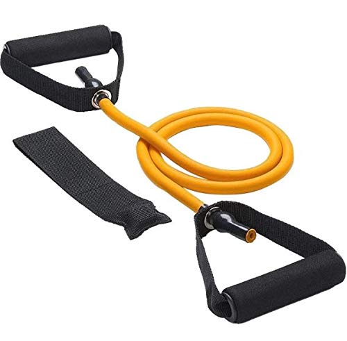 KD Sports Rubber Resistance Toning Tube with Door Anchor for Exercise Home Workout, Strength Training and Weight Loss (15-50 lbs, Yellow) (B089CXGTFM) Amazon Price History, Amazon Price Tracker