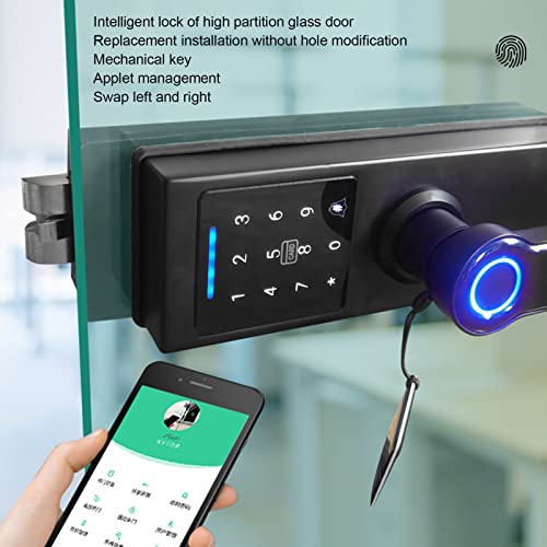Topyond Smart Fingerprint Lock Fechadura Eletrônica Com Senha Para Portas De 8 12 Mm, Fechadura De M