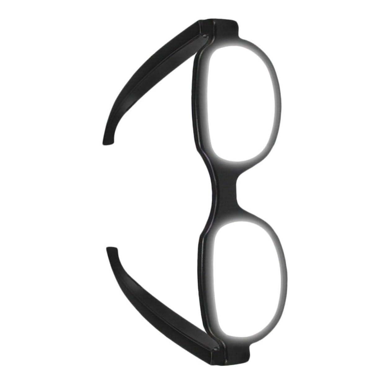 Gafas LED Luminosas USB Recargables de Plástico Negras para Cosplay