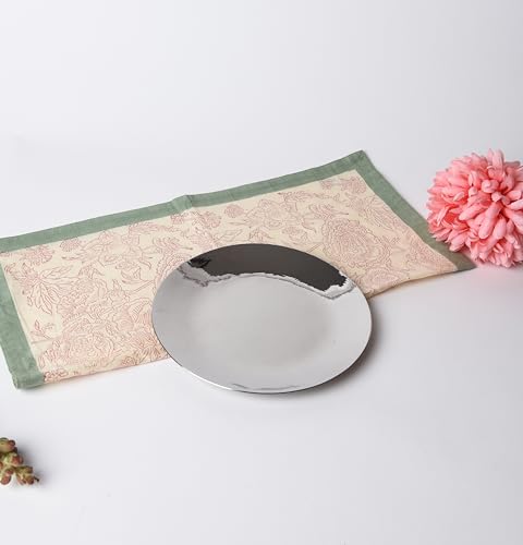 Image of ARTTDINOX Stainless Steel Quarter Plate | Salad and Snacks | Serveware, Dinnerware & Tableware | Rose Quartz Series