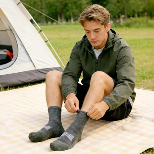 Image of 3 Pairs 90% Merino Wool Ankle Socks, Thin All-Season Casual Soft Breathable for Men Women