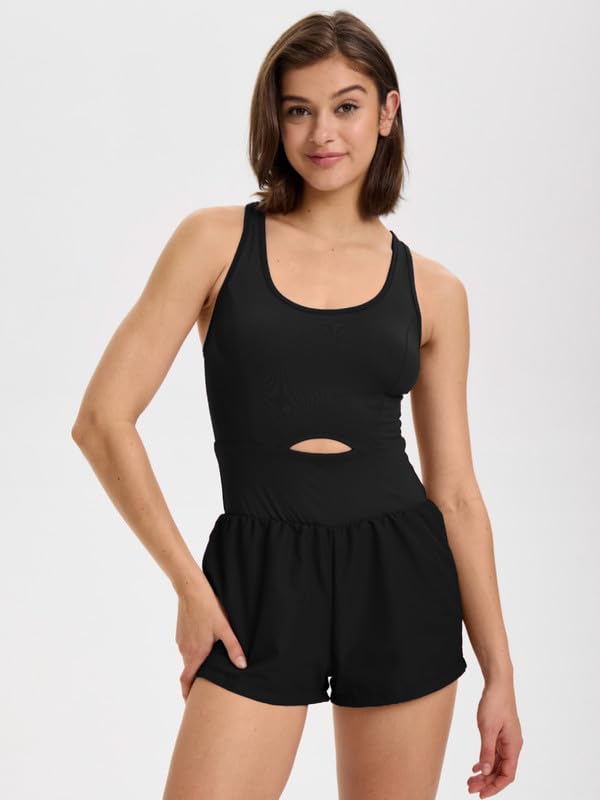 Tuta Intera Donna Estiva Sexy Senza Maniche Spaghetti Strap Tute Elegante Gamba Larga Jumpsuit Casual Corta Completi Palestra con Tasche