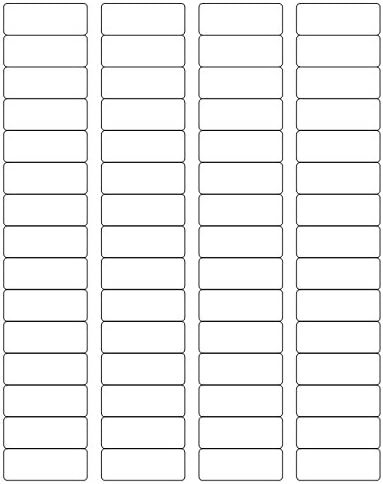Digiorange Return Address Labels, 0.66 x 1.75 Inches, White, 100 Sheets (6000 Labels)
