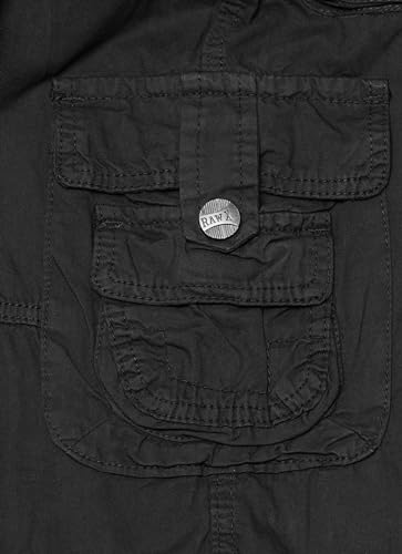X Ray RBS-19023-BLACK-10 Raw X Boys Shorts 8-18 | 100% Cotton Boys Cargo Shorts | Belted Twill Teen Cargo Short thumb #4