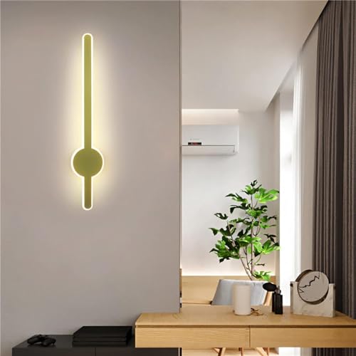Image of Gold Sword Wall Light Luxurious Acrylic Wall Lamp | Warm White LED Fixtures for Bedroom, Living, Drawing, Kids Room & Bathroom - (1 Pack)