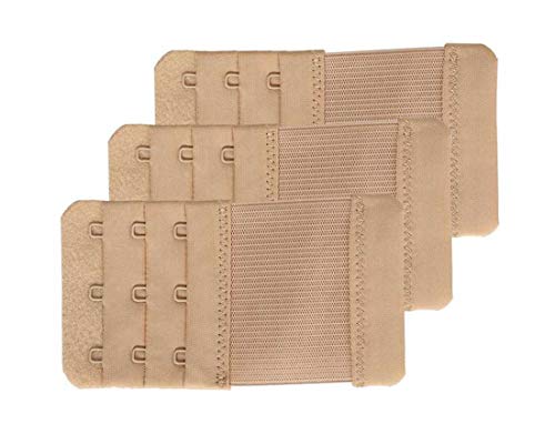 SAMGU Women's Bra Extenders 3 Hook Elastic Stretchy Bra Extension Strap