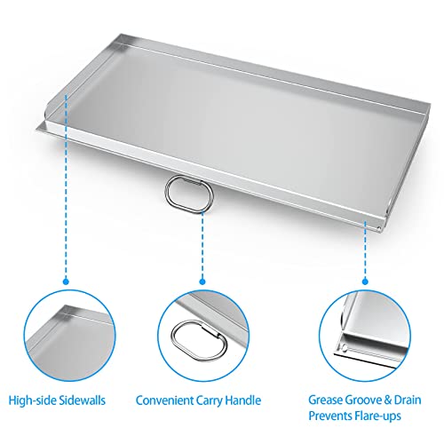 Stanbroil-Cast-Stainless-Steel-Replacement-Cooking-Griddle-with-Handle-for-Camp-Chef-SG60-Fits-Camp-Chef-14-2-Burner-Stove-Cooking-System-and-Other-Similar-Grills Stanbroil Cast Stainless Steel Replacement Cooking Griddle with Handle for Camp Chef SG60 Fits Camp Chef 14 2 Burner Stove Cooking System and Other Similar Grills