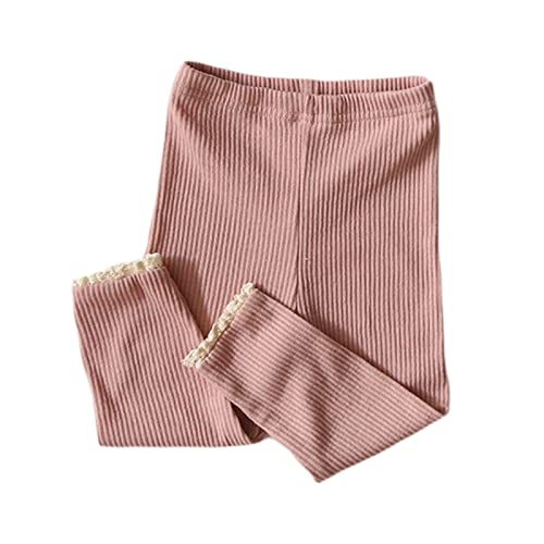 FIOMVA Little Girls Stretch Footless Leggings Ruffle Tutu Skirt Cotton Ankle Length Tight Pants 2-7 Years2