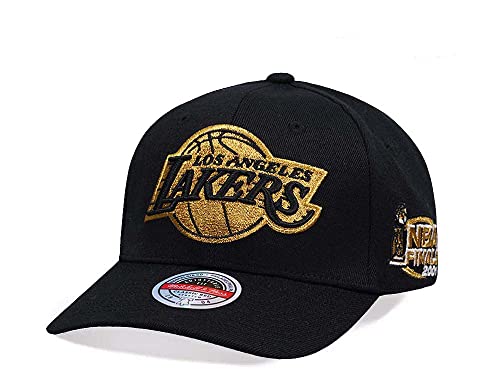 Mitchell & Ness NBA/HWC - Black Gold - Classic Red Snapback Cap, Los Angeles Lakers