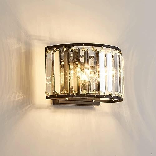 Lámpara de pared E14 moderna con tulipa de cristal marrón para decoración de pasillo 3