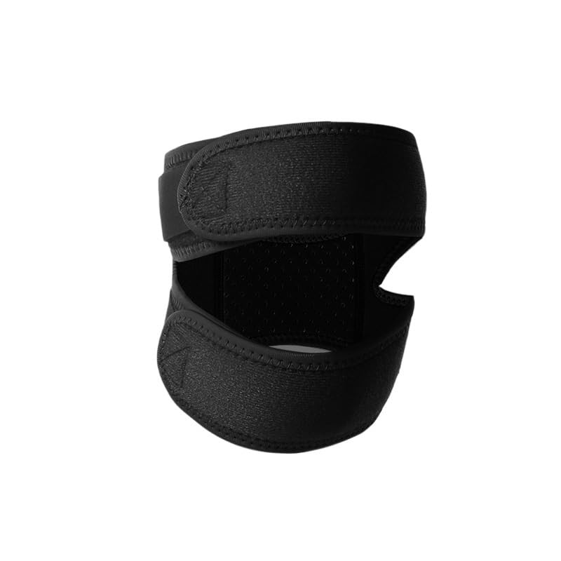 Exercise, protection Silicone Patellar Belt Knee Pads Professional Running Sports Knee Joints Women's Protective Gear for Fitness, cycling, running, playing football(D,Large)