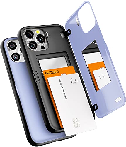 Coque iPhone 13 Pro Max avec miroir caché et porte-carte intégré