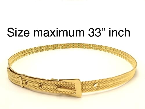 Marshal Belt High Polished 18K Gold Plated Rhodium Plated Omega Waist Belts2
