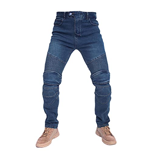 Pantalon moto homme protégeant des chocs avec coques de protection