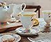 Disney Beauty and the Beast Sculpted Mrs. Potts Teapot With 2 Chip Cups and Saucers Replica | Tea Party Set For Coffee, Espresso