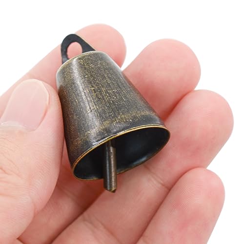 MrMrKura-9Pcs-Vintage-Bronze-Tin-Jingle-Bells-146-X-1inches-Jingle-Bells-for-Crafts-Cow-Bell-Bells-on-Jute-Rope-Christmas-Bells-for-Decoration-for-Dog-Potty-Training MrMrKura 9Pcs Vintage Bronze Tin Jingle Bells 146 X 1inches Jingle Bells for Crafts Cow Bell Bells on Jute Rope Christmas Bells for Decoration for Dog Potty Training