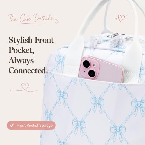Image of LOVELYWIND Lunch Box for Women Cute Lunch Bags for Women Lunch Tote Bags Reusable Insulated Lunch Box Large Capacity Reusable Insulated Cooler for Work or Travel Gifts or Beach