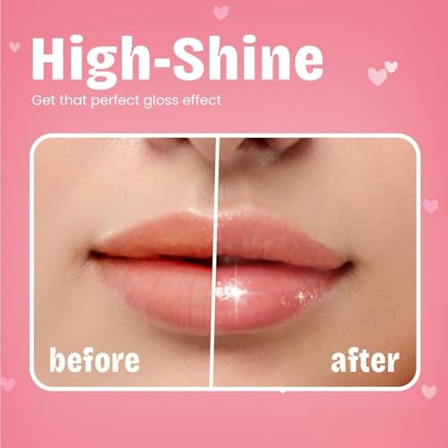 Image of Cute Trendy Lipgloss Combo for Girls - Butterfly Korean Lipgloss, Tube LipGloss & Moisturizing Glob Lip Balm for Dry Lips, Perfect Glossy Finish for Everyday Glam & Gifting