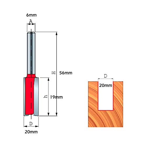 Fresa Reta Paralela para Tupia Corte 19mm 04-15506 Freud