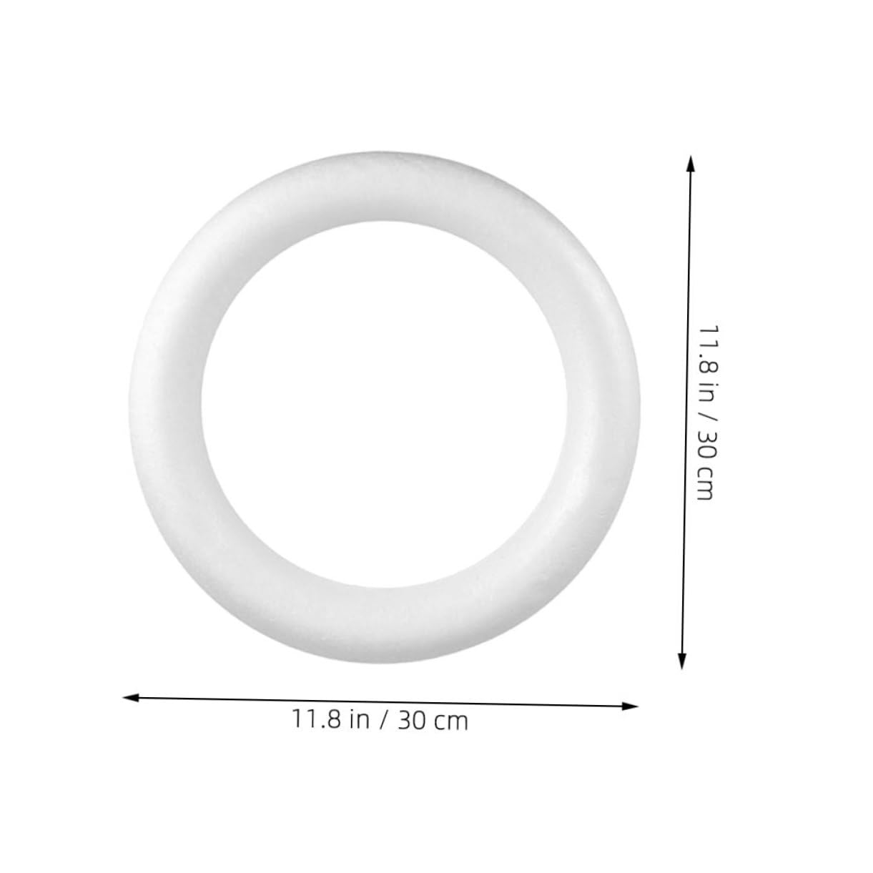MAGICLULU 3pièces Kit de Cercles Mousse pour Couronnes DIY pour Décorations de Noël Mariages et Loisirs Créatifs