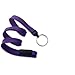Purple Lanyard, flat braid, break-away, split ring, 3/8" wide (100pk)