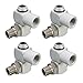 1/4-Inch Air Tool Swivel Fitting, 4 Pcs Aluminum 360 Degree Swivel Air Hose Connector Industrial Swivel Portable Air Tool Adapter