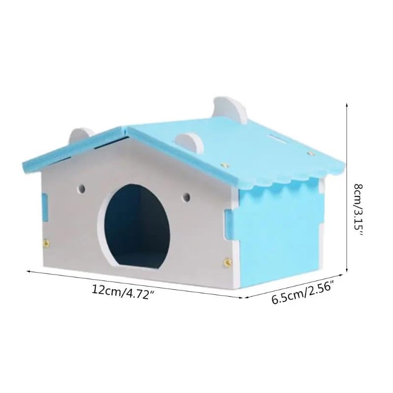 Juguete for hámster, 2 Piezas, Cama Colorida for hámster, casa for Ratas, Ratones, Hurones Enanos, Animales pequeños, Juguete Rosa,Juguetes para hámster(Green)