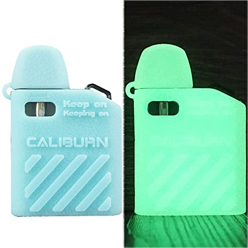 DSC-Mart TextureÂ CoverÂ for Uwell Caliburn AK2 Case Silicone SleeveÂ Rubber Wrap ShieldÂ Fits for Uwell Caliburn KOKO V2 AKA (Blue Glow in The Dark)