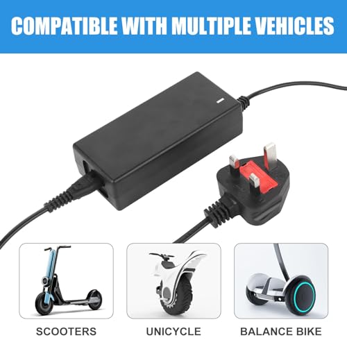 شاحن سكوتر كهربائي 42 فولت 2 امبير، شاحن سكوتر 42 فولت قابل لاعادة الشحن، لبطارية ليثيوم ايون 36 فولت، شحن سريع لبطارية سكوتر M365 E، 6 مقابس