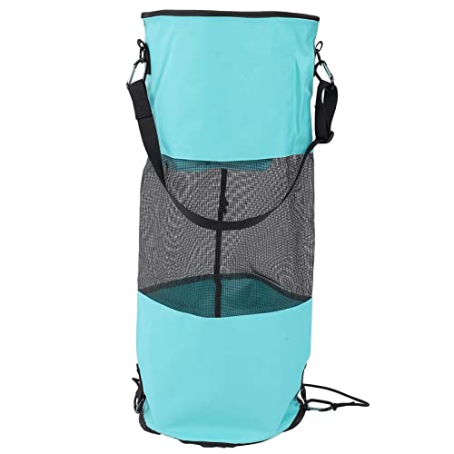 Boat Trash Bags Reusable Waterproof Portable Mesh Trash Bags Washable Leakproof Outdoor Garbage Bags for Boat, Marine, Pontoon Kayaks or CampingGarbage Storage (Blue)