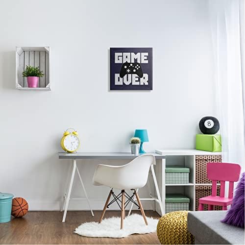 Stupell Industries Game Over Blue Controller, 17 x 17 Inch Canvas Wall Art - 2