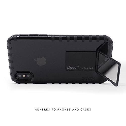 Flip Stand (Aka Piggy Pro) Adjustable Phone Stand & Grip With Compact Mirror, Compatible With Magnet Car Mount (Gold) #TOP2