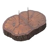 DOITOOL Puppenständer mit Metallnadel und Holzsockel Praktischer Puppenhalter für Puppenfiguren-ausstellung Robust und Langlebig