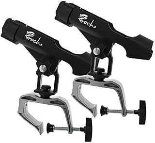 Croch Fishing Rod Holder Boat Rods Holder Folding Holder with Large Clamp Opening