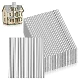 Artibetter Miniature Roof Tiles 16Pcs 1/35 Corrugated Scale Model Building Materials for Dollhouse Accessories and Architectural Scene Decoration DIY Projects