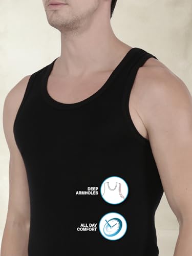 Image of Macroman M-Series Modern Ribbed Vest for Men, 100% Cotton, Pack of: 1