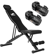 可動式ダンベル40kgとトレーニングベンチ格安 Amazon | CuteeFox 商品 トレーニングベンチ＋可変式 ダンベル 40kg