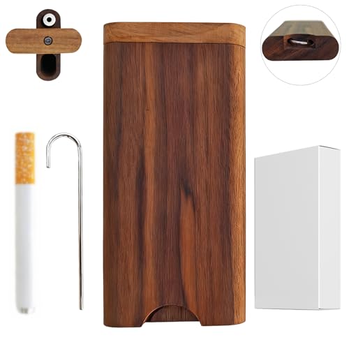 MXZFFF One Hitter Box,Handmade Wooden Storage Box,Portable Storage Box,Natural Decorative Box with...