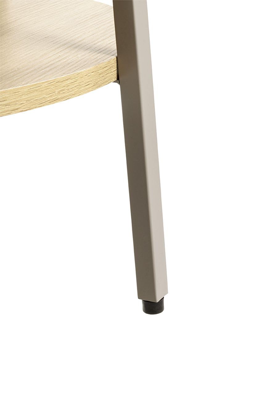 PEGANE Porte-Manteau sur Pied avec 8 patères et 2 étagères – Diamètre 48 x Hauteur 170 cm