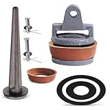 Handpumpe Typ 75, Ersatzkolben für Schwengelpumpen Typ 75 Gartenpumpe mit Bolzen und Dichtungsring Schwengelpumpe Ersatzteile mit Nasenstechventil für Wasserpumpen Ersatzteile