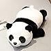 Lulihhhh 55/70/90 cm Mignon câlin Oreiller de Couchage couché Panda poupée Fille Cadeau poupée Peluche Long Oreiller Panda géant 70 cm Panda