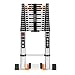 Telescoping Ladder Extension Multi-Purpose 18.5 FT Aluminum Foldable Industrial Compact Loft Ladder Household Daily or Emergency Use Portable Extendable Step Ladders 330 lb Large Loading Capacity