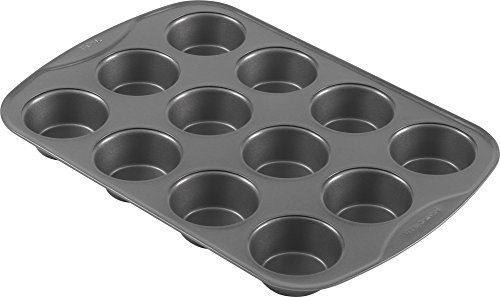 T-fal 84849 Signature Nonstick Muffin Pan, Gray