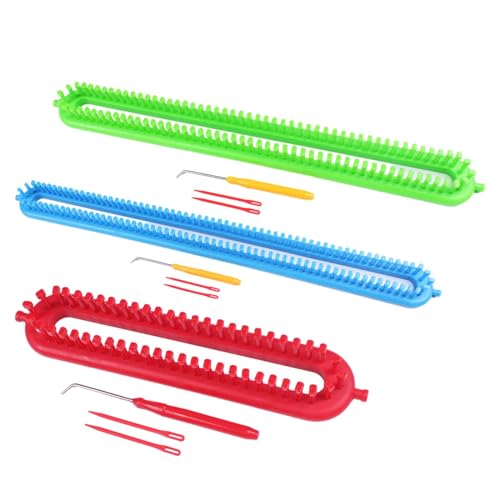 Image of SAZ DEKOR Scarf Loom Crocheting Handmade DIY Craft Knitting Tool for Scarf Blanket Hat 26cm