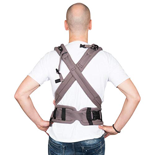 Hoppediz ♥ NABACA comfortabele moduledrager basic set grijs - babydrager vanaf de geboorte ✓ buikdrager ✓ rugdagen… - Image 3