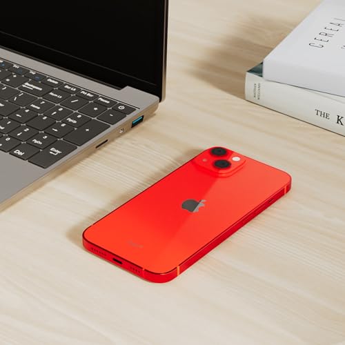 Image of Apple iPhone 14 Plus, 128GB, (PRODUCT)Red for TracFone (Renewed)