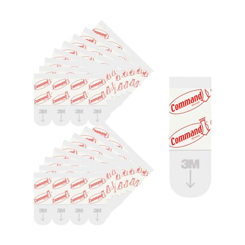 Image of Command Small Refill Adhesive Strips, Damage Free Hanging Wall Adhesive Strips for Small Indoor Wall Hooks, No Tools Removable Adhesive Strip for Living Spaces, 128 White Strips