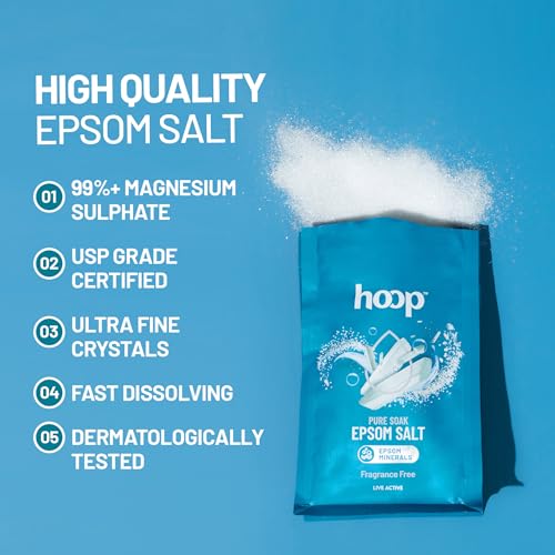 Image of hoop Epsom Salt Fragrance Free | Epsom Salt for Foot Soak | 400g