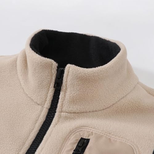 LittleSpring Neutral Kids Polar Fleece Vest Full Zip Sleeveless Jacket2